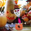 Skeleton Pumpkin Witch Tabletop Decoration Figure Shelf Sitters Figurine Present For Autumn Fall Decor