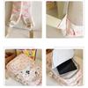 3 Pcs/Set Bow Print Nylon School Backpack, Cute Large Capacity Travel Schoolbag with Adjustable Straps