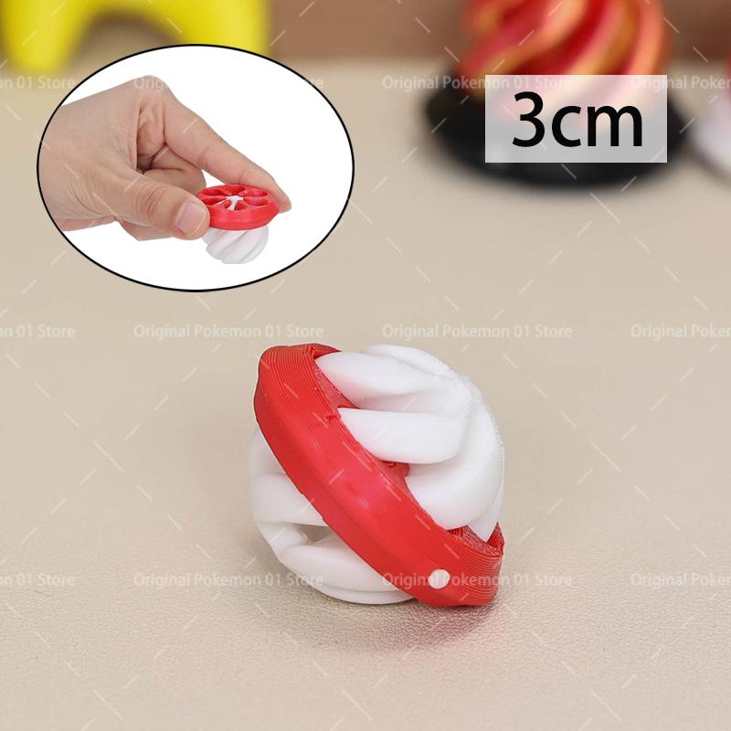 3D Printed Spiral Cone Toy Impossible Pyramid Gourd Christmas Hat Pass Through Sculpture Pyramid Toy Mini Vortex Thread Illusion