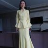 Autumn 2025 European & American Slimming One-Shoulder Casual Top Jacket