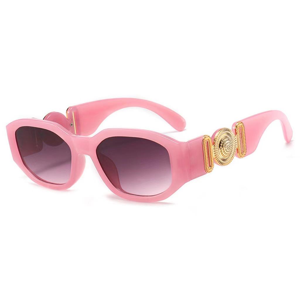 Fashionable Cat Eye Polygon Sunglasses with Small Square Frame - Influencer Style (Model 4361)