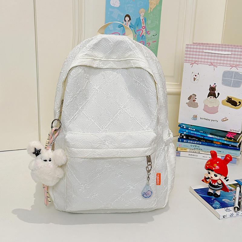 Japanese Ins Niche Schoolbag Female Junior High School Student Cute Small Fresh Computer Backpack High Value College Student Backpack