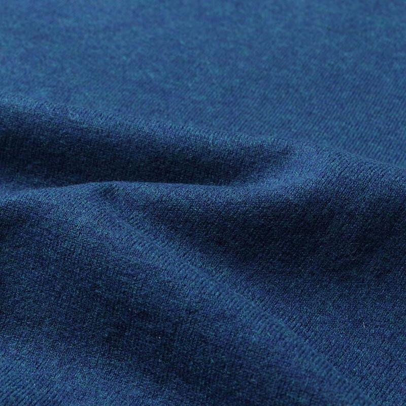 MONTAGUT Men's Embroidered Crew Neck Thick Knit Sweater