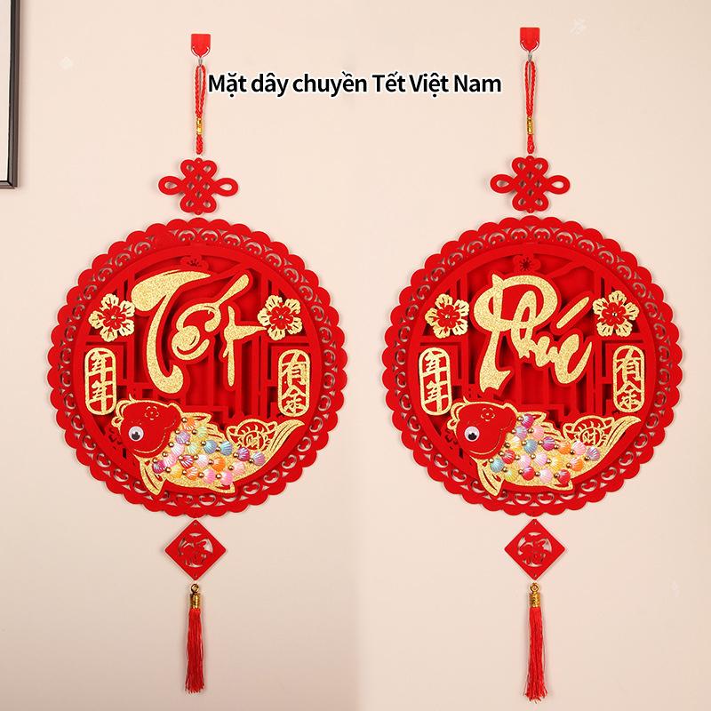 1PC Decorations Ceremony Tassel Hang Blessing Red Spring Festival New Year Traditional Festive Atmosphere Brightly Colored