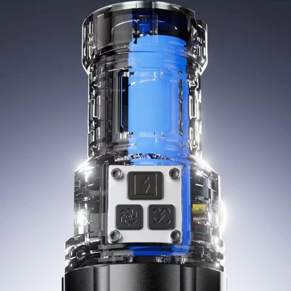 17 Modes Portable Flashlight USB Rechargeable Handheld Spotlight LED Pocket Flashlights  Running