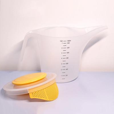1500Ml Large Capacity Graduated Measuring Cup Plastic Clear Baking Measuring Cup Scale With Lid Household Beaker Kitchen Baking