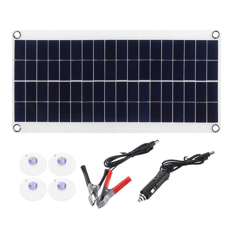 10W Polycrystalline Solar Panel Kit, 18V/12V for RVs, Boats, and Off-Grid Systems