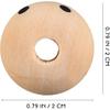 COHEALI 100pcs Smiling Face Wooden Beads Wood Spacer Beads Loose Bead 20mm Painted Wooden Beads for DIY Bracelet Necklace Jewelry Making Hair Crafts