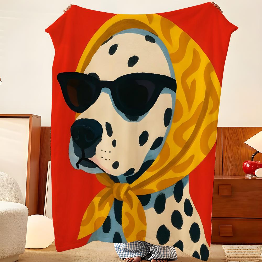Art a-art d-dog Throw Flannel Throw Blanket, Lightweight Cozy, Durable Washable cute Cool
