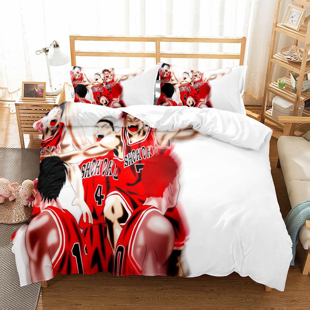 Shohouku High School Basketball Duvet Cover Set King Queen Double Full Twin Single Size Bed Linen Set