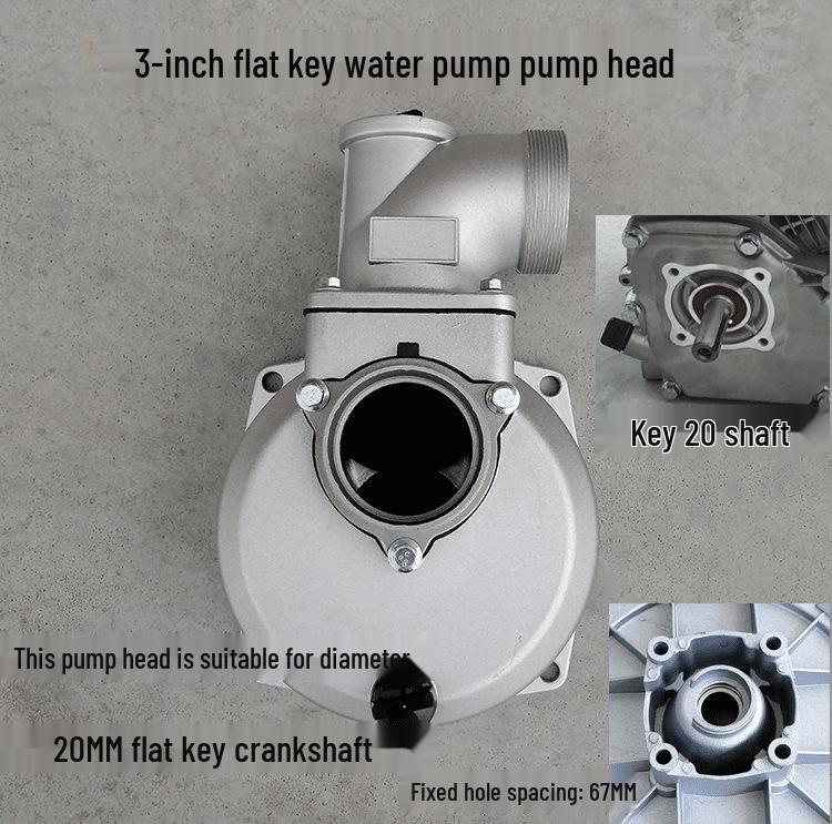 2" & 3" Water Pump Accessories - 170F Gasoline Engine, Self-Priming Pump Body, 168 Pump Head
