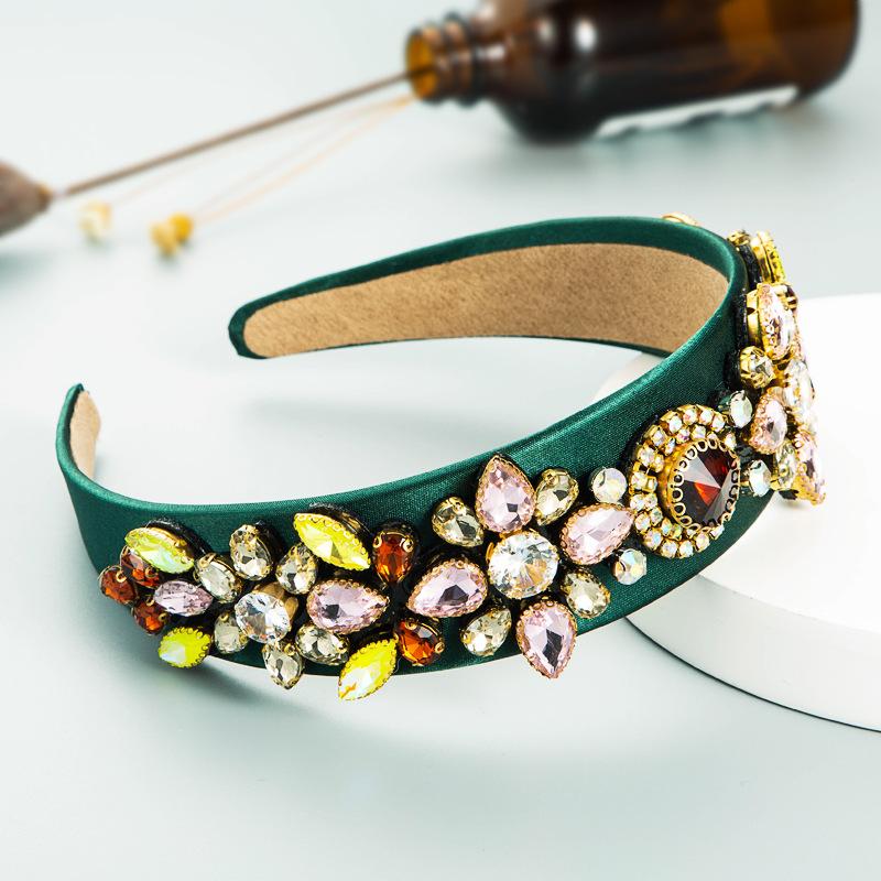 Γυναικεία βαριά βιομηχανία Full Crystal Vintage Baroque Headband Inlaid High Grade γυναικεία κορδέλα μαλλιών