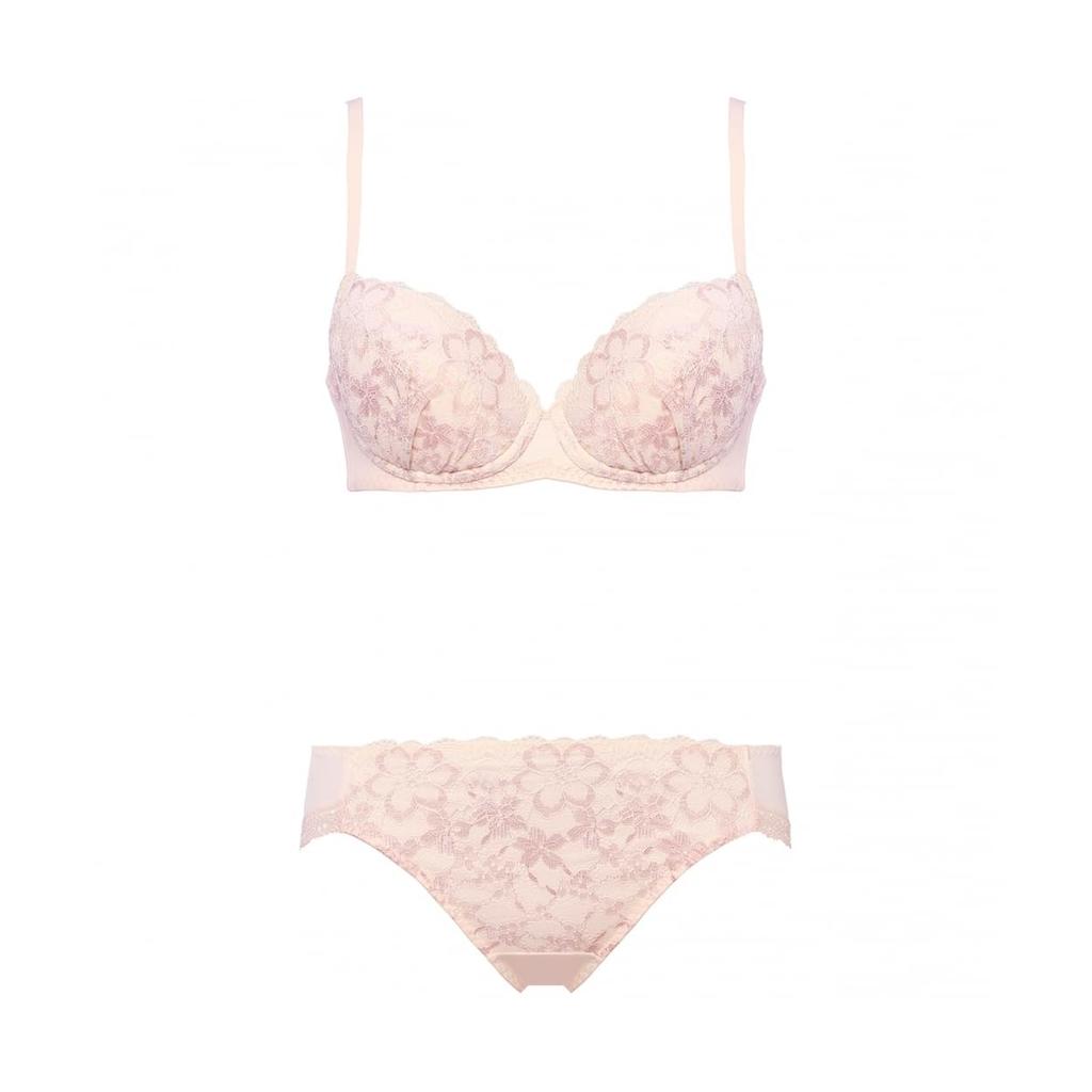 by Inner Set Dream Bra Light Bra Shorts Set Dream Daylily M019 B65M [Amostyle Triumph] & Women's (Pink)