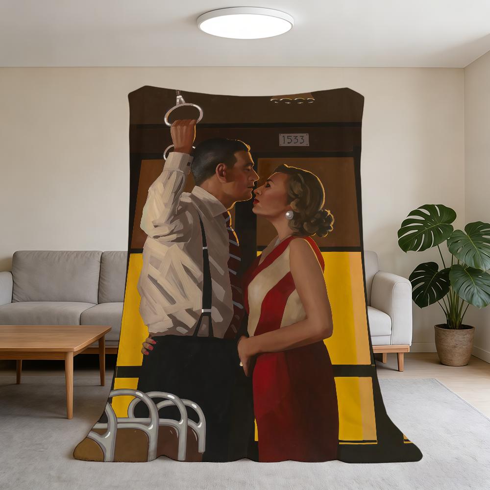 Scottish Artist J-Jack Vettriano Blanket Super Warm Comfortable Plush Throw Blanket Child Home Sofa Bedroom Gift