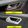 Stainless steel Inside Door Handle Bowl Cover Trim Frame Decoration For Volkswagen T-Roc TROC 2017-2022 Inner Car Accessories