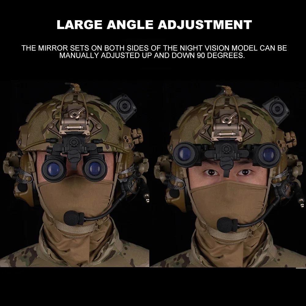 AN/PVS31 Dual-Tube Binocular Night Vision Goggles Dummy Props Airsoft Helmet Accessories Model for Tactical Hunting Cosplay
