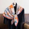 Temperament New Large Square Scarf Double-sided Different-colored BaiNuan Scarf Printing Age-reducing Thin Travel Beach Towel Shawl