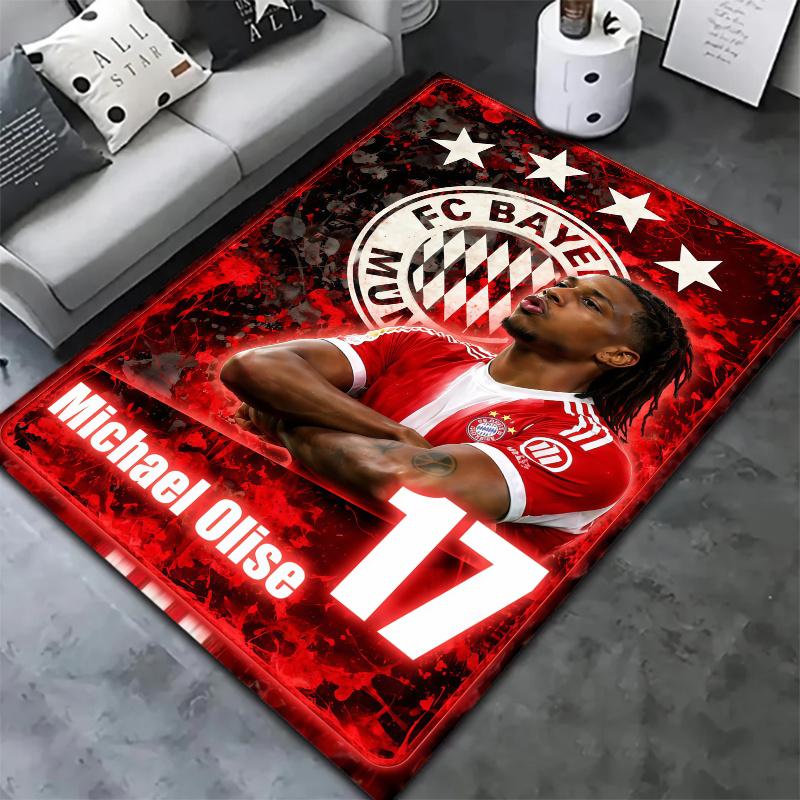Bayern Munich Michael Olise Carpet Rug For Living Room Bedroom Home Sofa Decoration Kids Play Nonslip Floor Mat