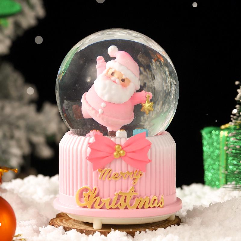 Christmas Fantasy Crystal Ball Music Box - Princess Ornament Gift for Girls' Birthdays