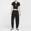 Nike Pantaloni Larghi da Donna in Pile Moderno a Vita Media Neri HV1965-010