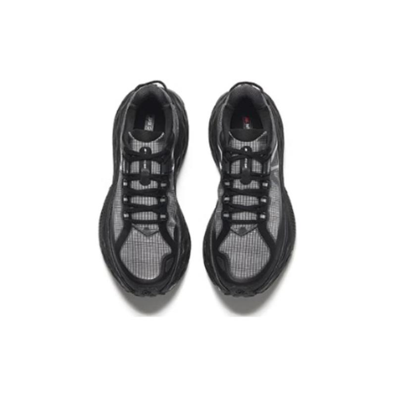 Anta Champion Series Cushioned Slip-Resistant Breathable Low-Top Running Shoes Men's Black Sneakers 112426623A-3