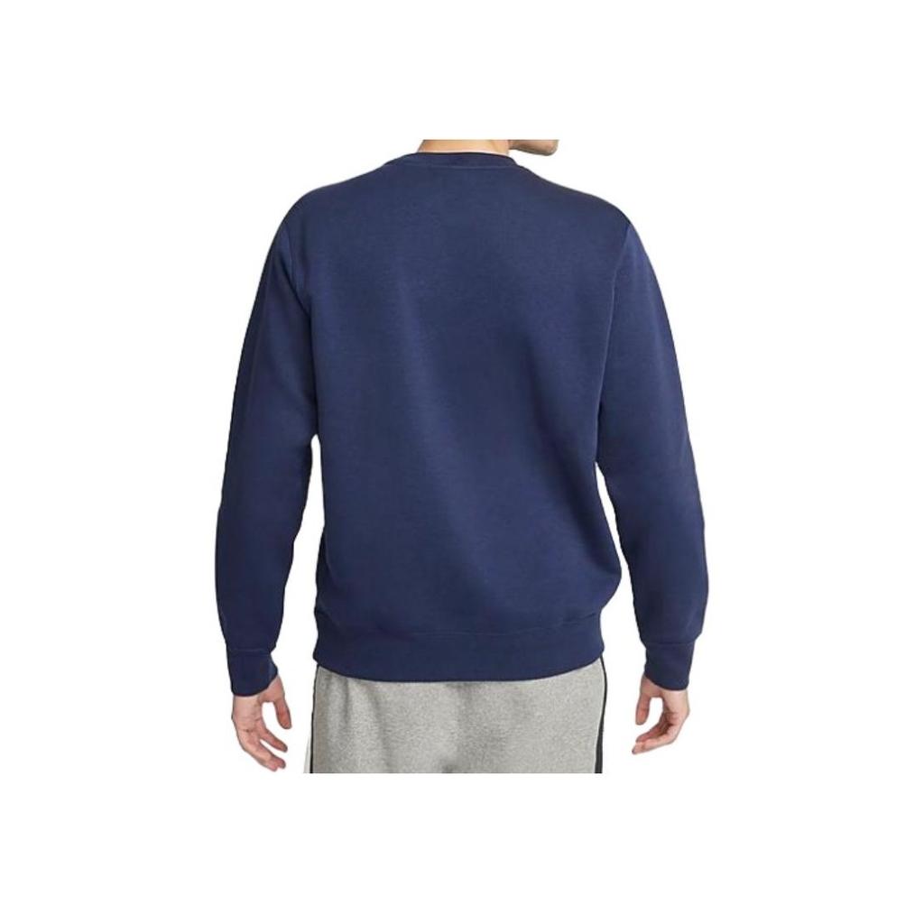 Nike Loose Fit Solid Color Logo American Style Printed Crew Neck Short Sleeve Sweatshirt Men Sweatshirt Blue DQ4912-410