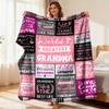 Extra Large 60X80 Inches Soft Polyester Throw Blanket Grandma Birthday & Christmas Gift with Heartfelt Messages (World'S Greatest