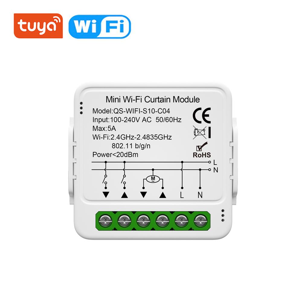 Tuya Smart WiFi Zigbee3.0 Curtain Module Blinds Switch Connected Roller Shutter Electric Motor Compatible with Alexa Google Home