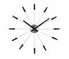 NeXtime wall clock "PLUG INN", very quiet, black, stainless steel, ø58 cm