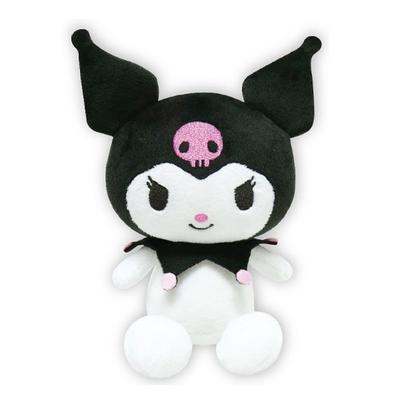 K-Company Sanrio Characters (Leg-Free Series) Sitting Plush Toy Kuromi SAA-ON-KU H16.6 X W12.7 X D9cm