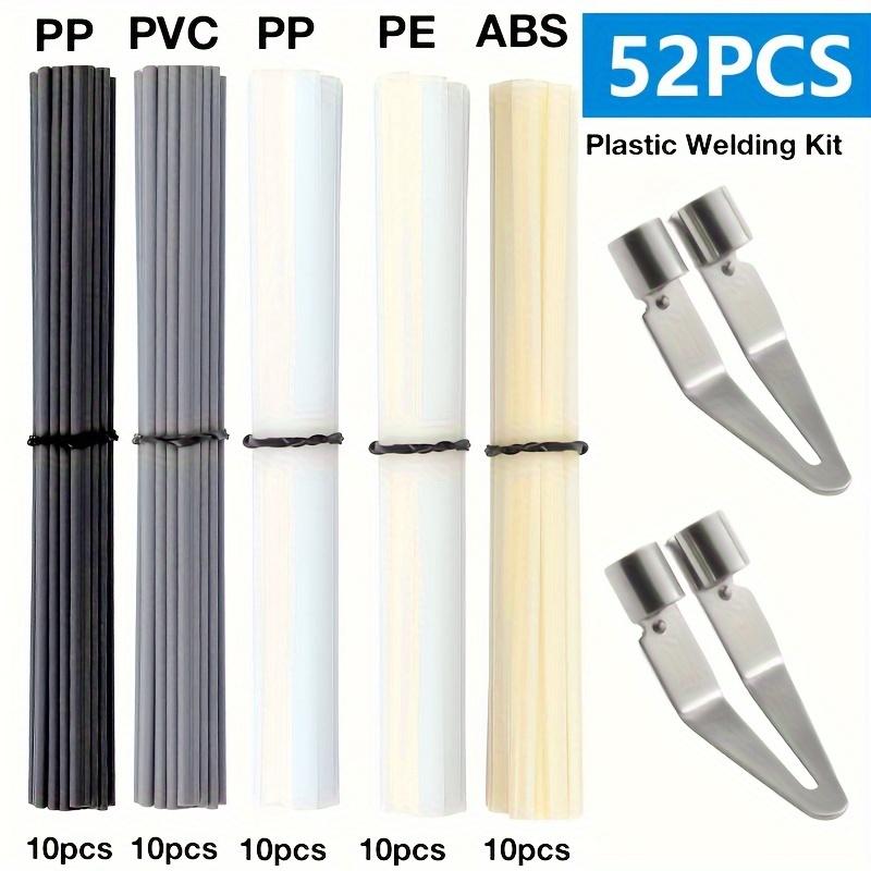 Plastic Welding Kit: 52pcs/Set, ABS PP PVC PE Plastic Welding Rods, Plastic Welding Gun Soldering Additions, Soldering Iron Tips – Car Bumper Repair