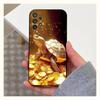Money Gold Art Phone Case For Samsung S9,S10,S20,S10,S21,S25,S24,S23,Ultra,FE,Plus,Lite,Soft Silicone Black Cover