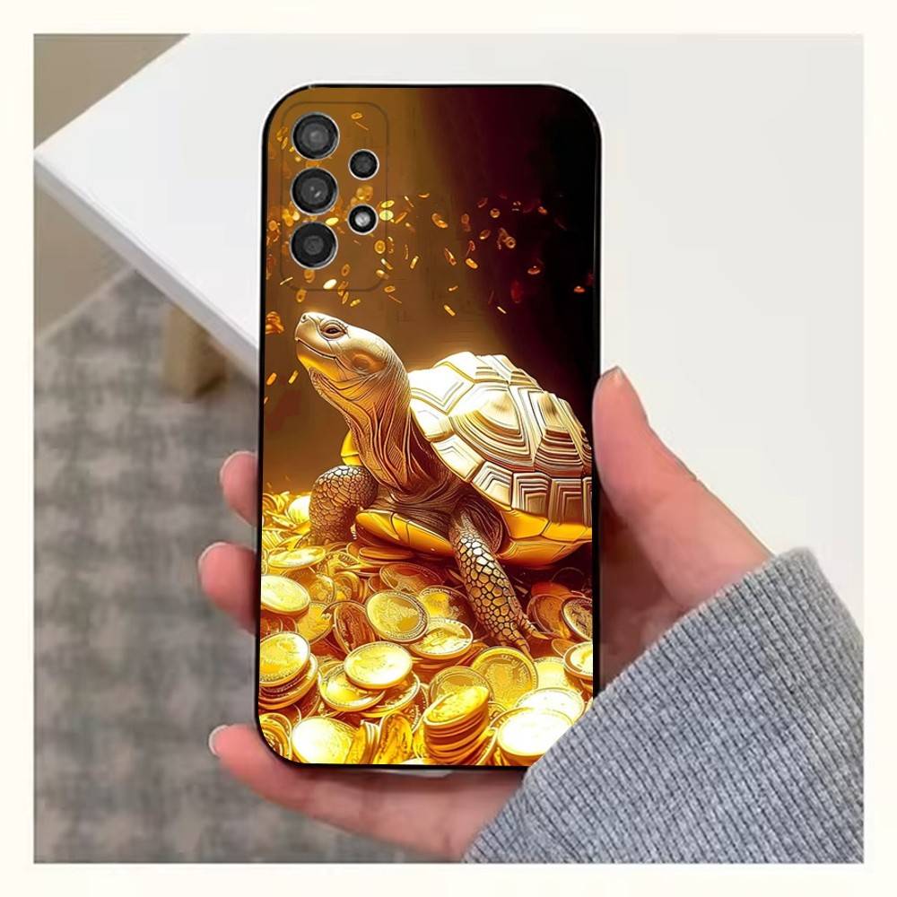 Money Gold Art Phone Case For Samsung S9,S10,S20,S10,S21,S25,S24,S23,Ultra,FE,Plus,Lite,Soft Silicone Black Cover