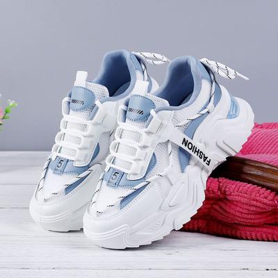 Damenschuhe Frühling und Sommer atmungsaktive Sport-Freizeitschuhe Dad-Schuhe Ins Tide dicke Sohle erhöhend Mesh 2025 neu