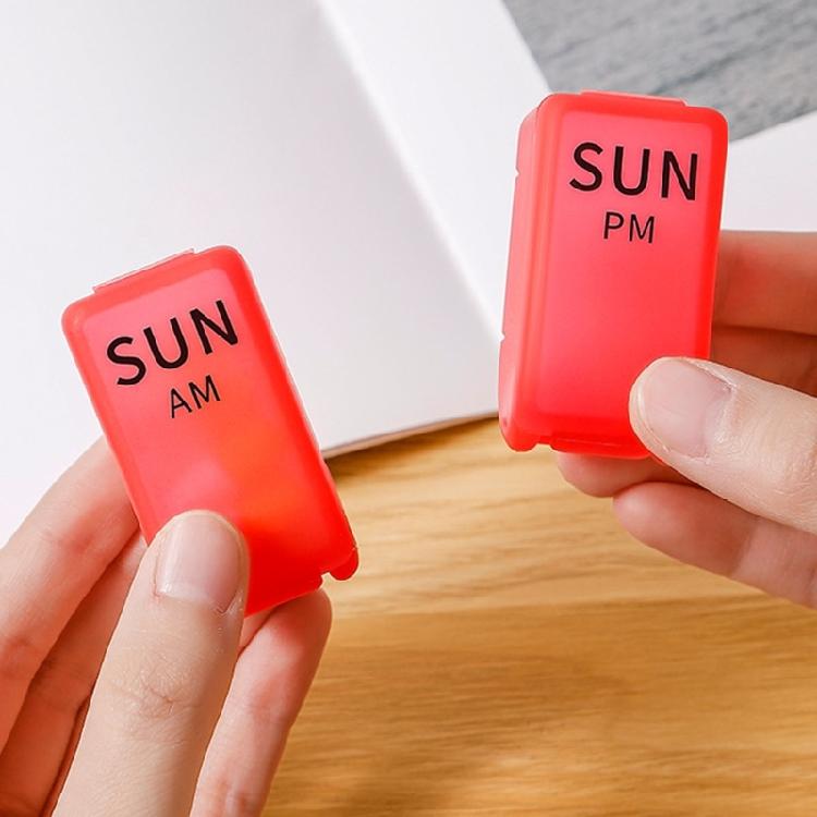 Travel Pills Organizer,Weekly Portable Pills Box Daily Pills for Case Medicine Vitamin Container for Pocket Purses Bags