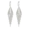 Fashionable new shiny full diamond design earrings with elegant and luxurious style, high-end ear accessories for women