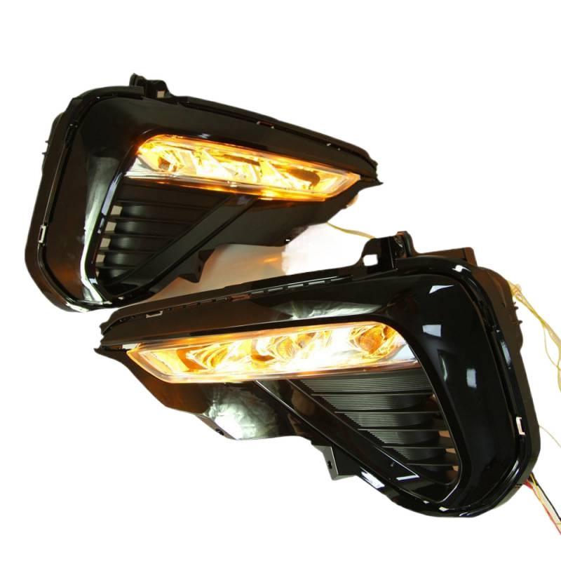 Kia K5 (2020+) Daytime Running Lights: White LED & Yellow Turn Signal