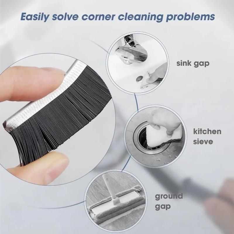 2/5/10Pcs Hard Bristle Crevice Gap Cleaning Brush Durable Bathroom Kitchen Toilet Tile Cleaner Stiff Bristles Bathtubs Clean