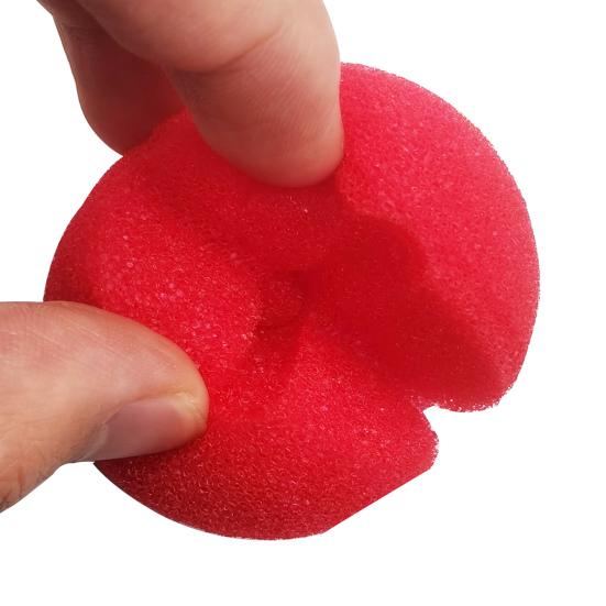 6 Stück Clownsnase Mehrzweck Rote Nase mit Gummiband Cosplay-Requisiten für