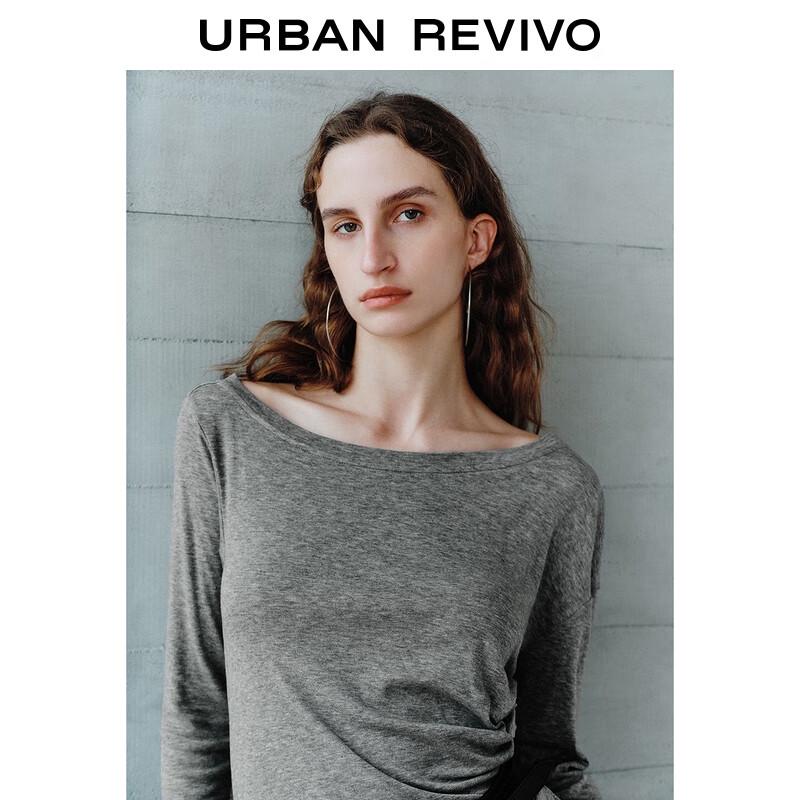 UR Women's One-Shoulder Pleated T-Shirt