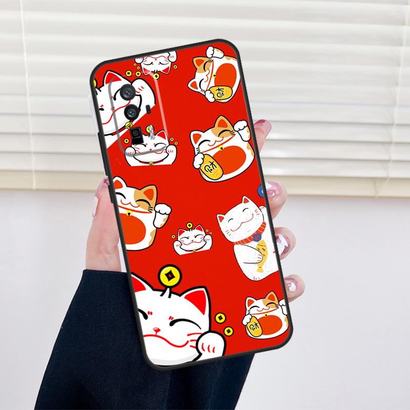 

cute lucky cat Cover For Xiaomi 14T Pro 11T 12T 13T 13 14 15 Ultra POCO X6 X7 Pro X3 X5 F5 F6 M6 Pro Case Xiaomi 13