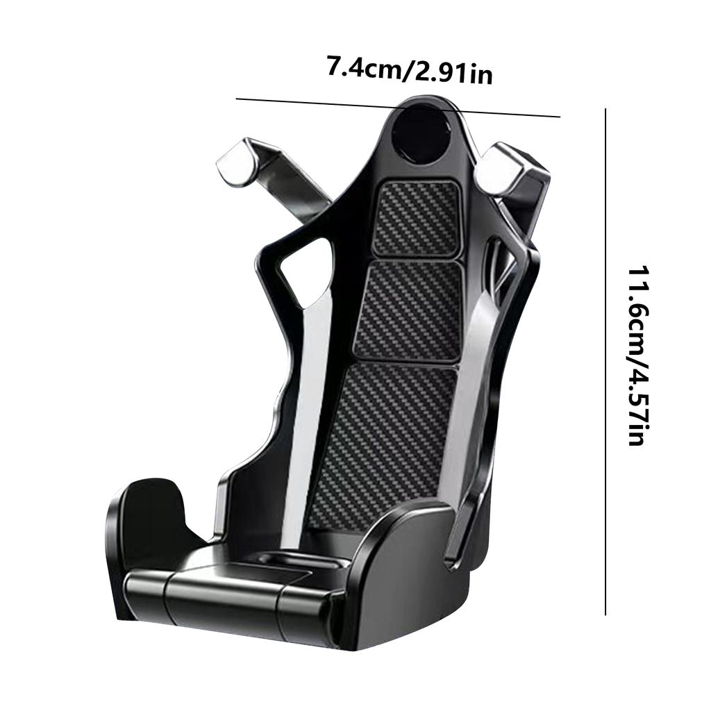 Racing Seat Shape Car Phone Holder Auto Air Vent Mobile Phone Clip 360 Degree Rotatable Car Cellphone Rack for Car Interior