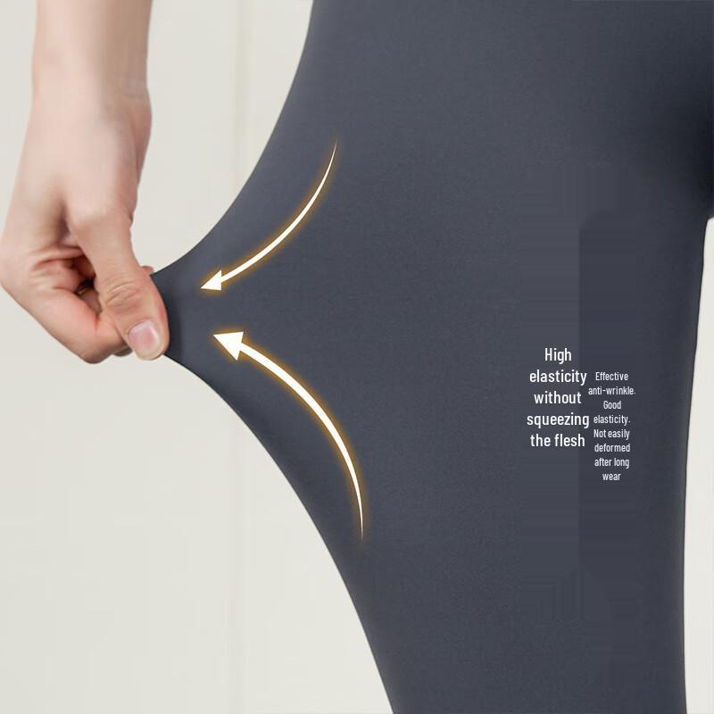 Dámské bezešvé legíny Xueqiman s vysokým pasem a žraločím vzorem