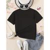 European Size Girls Round-neck Short-sleeved T-shirt with Unique English patternsWSL Girl STAY Wild MOON CHILD