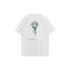 Li Ning T Shirts Unisex White Crew Neck Moderate AHSS641-2K