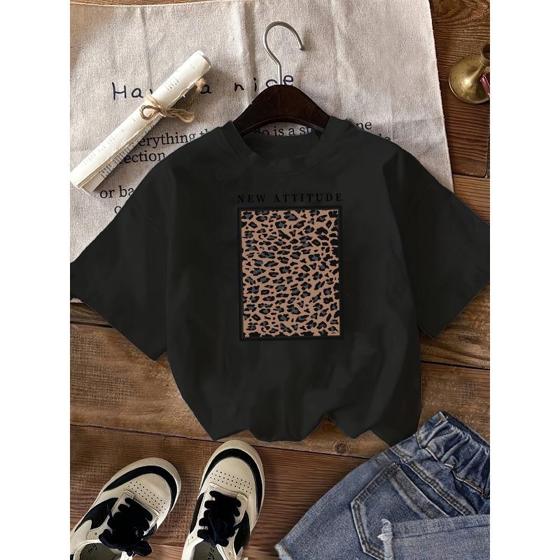 Women s Casual Sport Letter Print Round Neck Short Sleeve T-Shirt S
