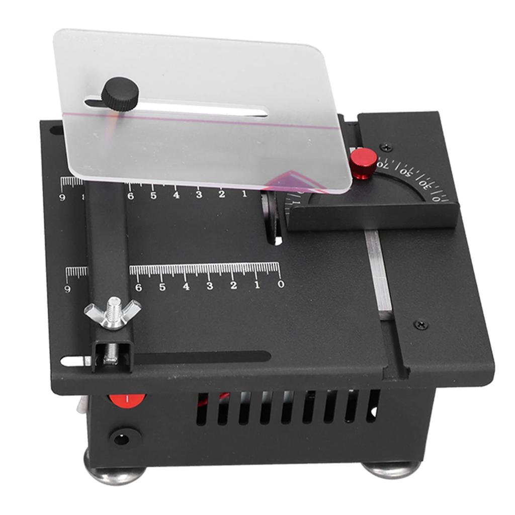 200W Circular Table Saw Mini Bench Saw and Belt Sander Variable Speed 30mm Cutting Depth for Wood Plastic Stone Metal Knife