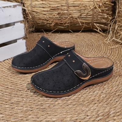 New Style Women's High-heeled Slip-on Platform Shoes In Large Size, with Thick Heels and Sandals.