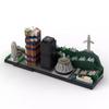 Non-Toxic Moc Architecture Scene Toy Wellington Skyline Assembly Building Blocks Brick Gift Set Desktop Decoration Pendant