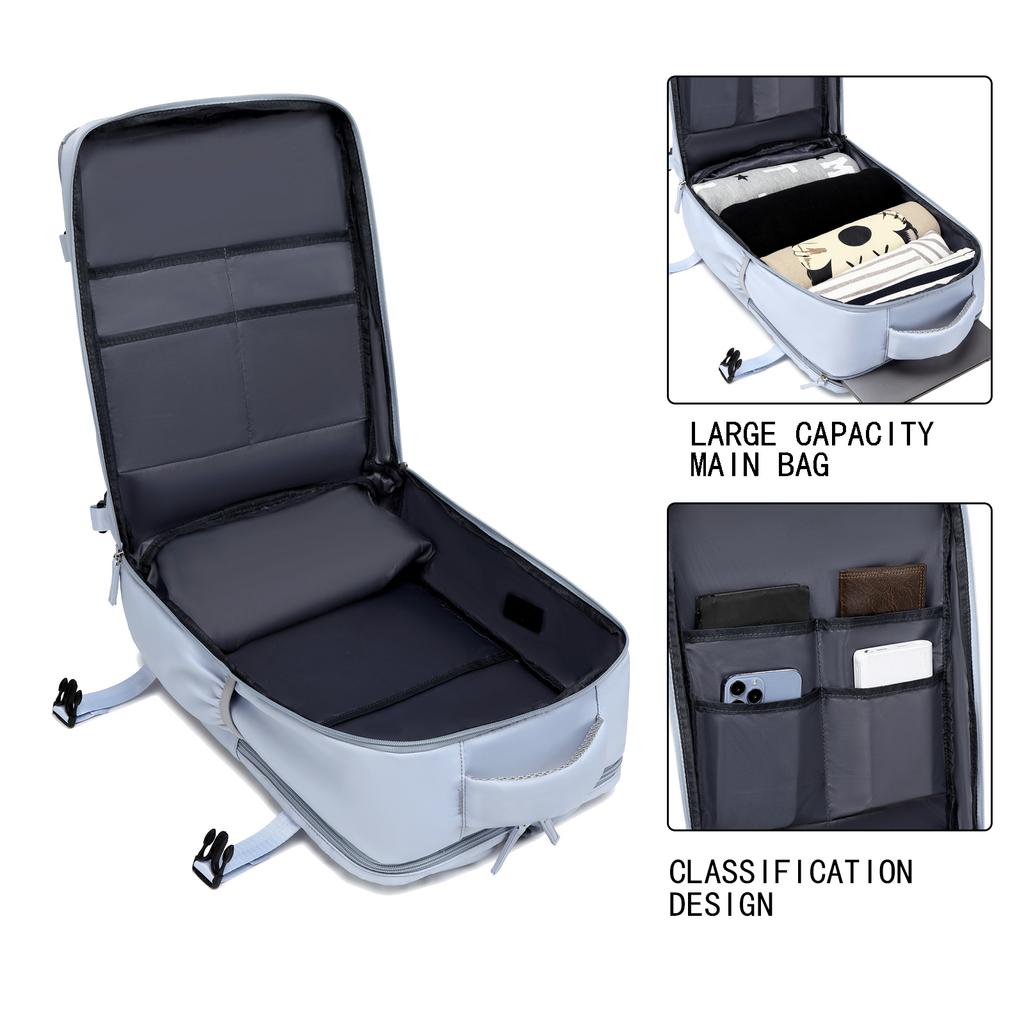 Reiserucksack bietet Platz für 15,6-Zoll-Laptops, geeignet für Männer und Frauen, mit wasserdichtem Schuhfach